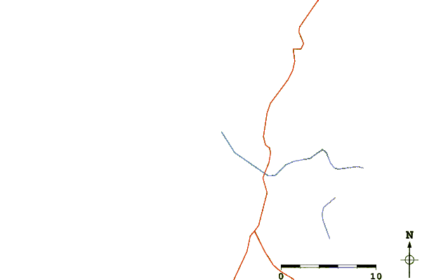 Roads and rivers around Carriagem