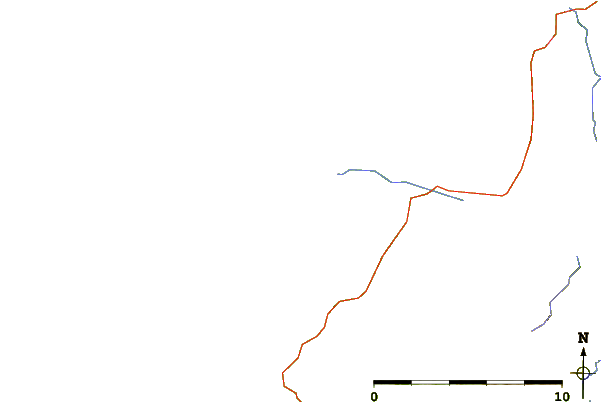Roads and rivers around Carrickfinn