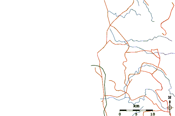Roads and rivers around Car-rille