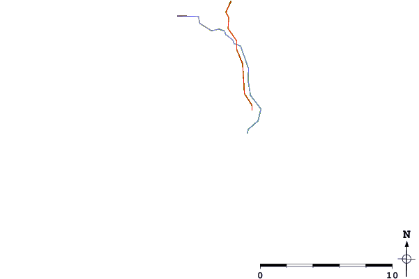 Roads and rivers around Carskiey Bay