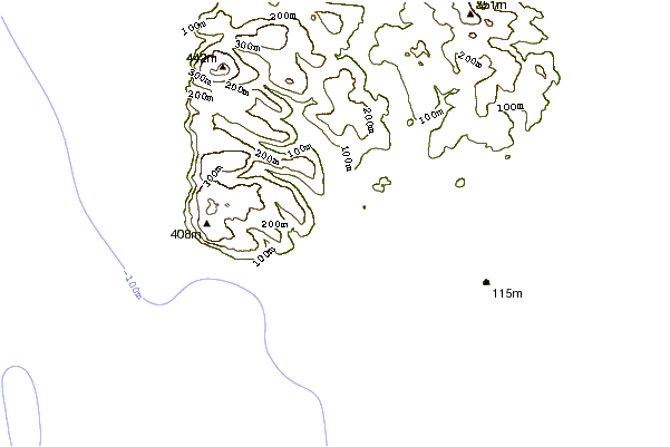 Shoreline around Carskiey Bay