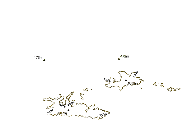 Shoreline around Carupano