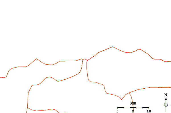 Roads and rivers around Carupano