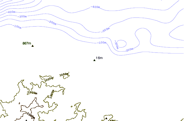 Shoreline around Casa Grande