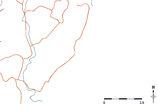 Roads and rivers around Castlepoint Beach