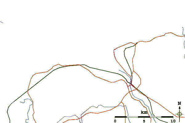 Roads and rivers around Castlerock
