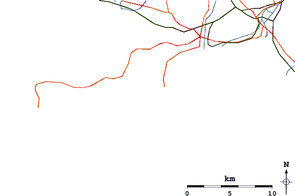 Roads and rivers around Caswell Bay
