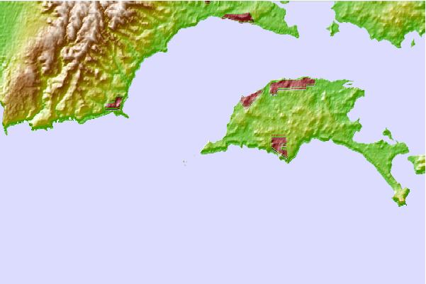Surf spots located close to Cat Bay
