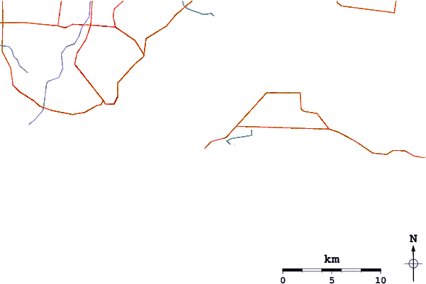 Roads and rivers around Cat Bay