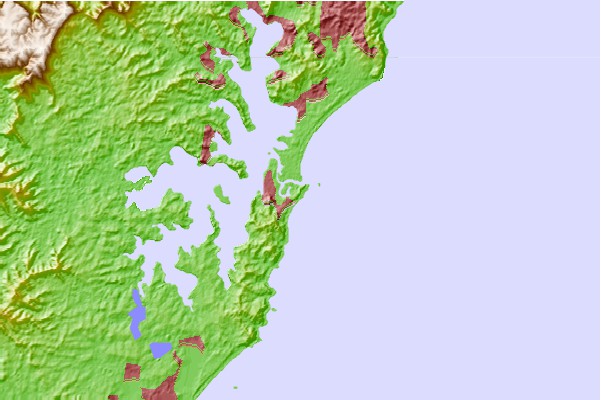 Surf spots located close to Caves Point