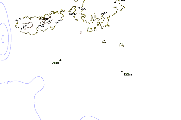 Shoreline around Caxias