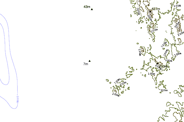Shoreline around Celestino