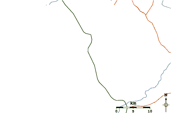 Roads and rivers around Celestino