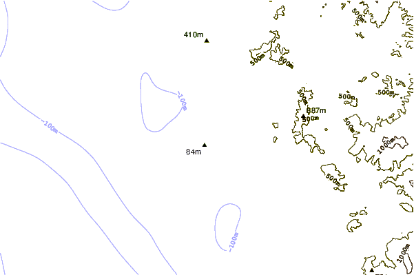Shoreline around Centinela