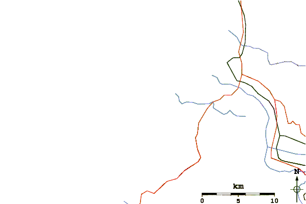 Roads and rivers around Centreville Beach