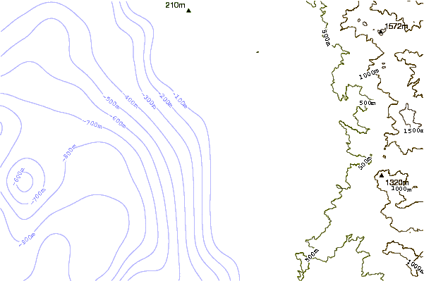 Shoreline around Cerritos
