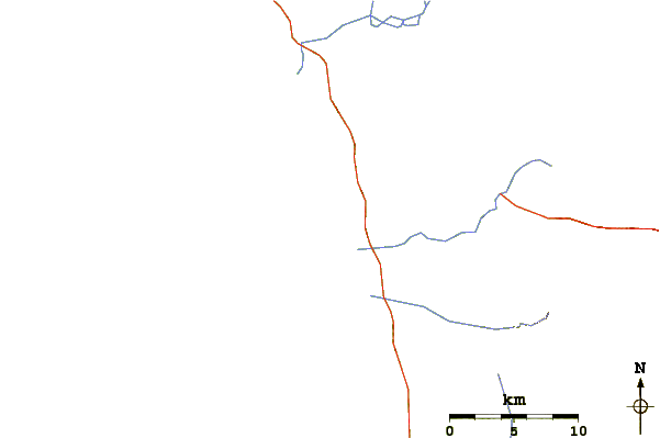 Roads and rivers around Cerritos