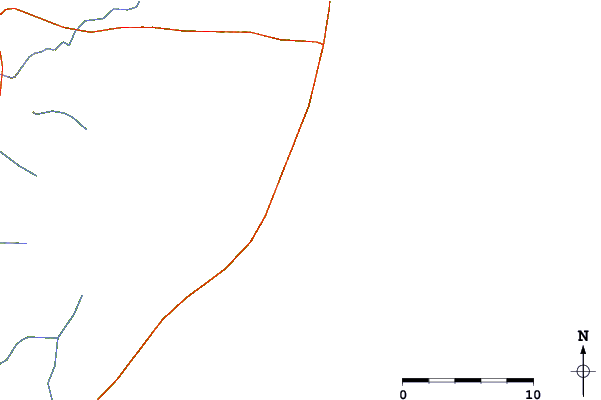 Roads and rivers around Cerro Chato