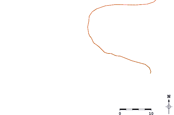 Roads and rivers around Cerro Gallina