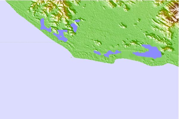 Surf spots located close to Cerro Hermoso