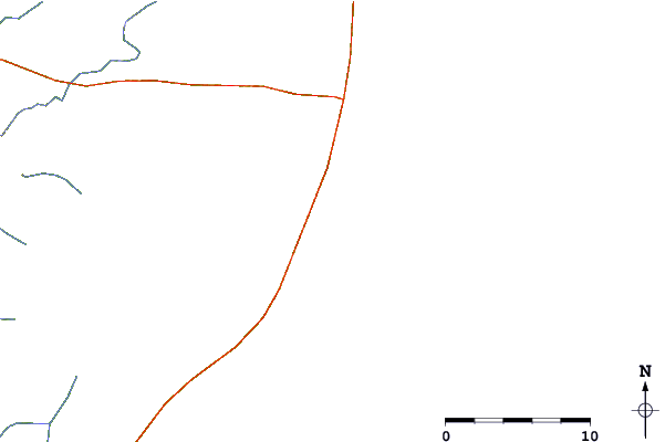 Roads and rivers around Cerro Verde