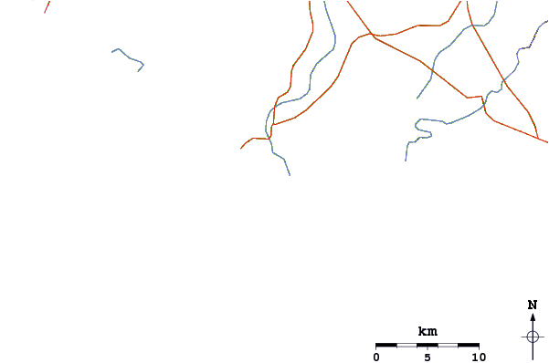 Roads and rivers around Chacahua