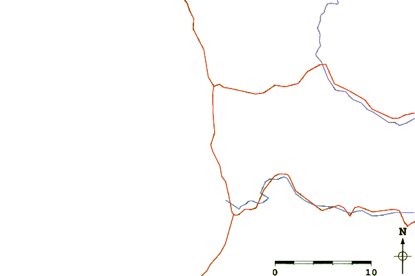 Roads and rivers around Chadbourne Gulch