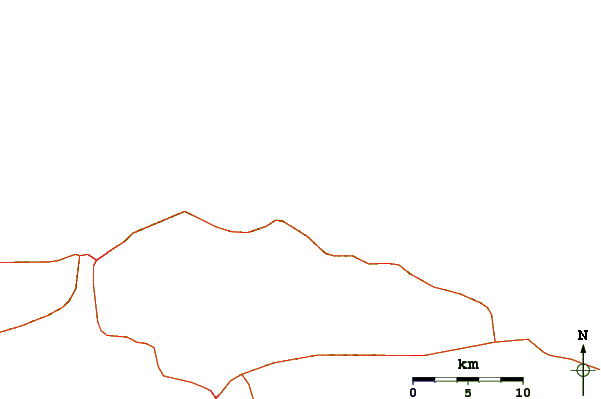 Roads and rivers around Chaguarama