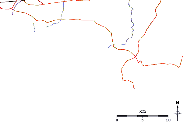 Roads and rivers around Challaborough