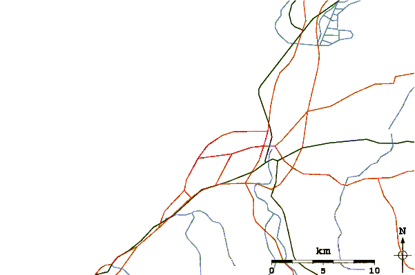 Roads and rivers around Chambre d'Amour