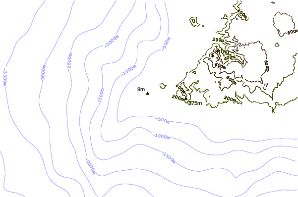 Shoreline around Chameau
