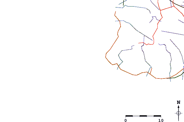 Roads and rivers around Chameau