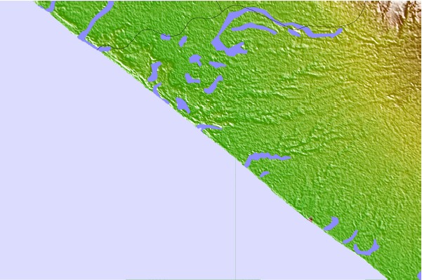 Surf spots located close to Champerico