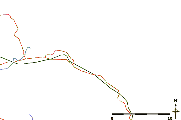 Roads and rivers around Chapel Point