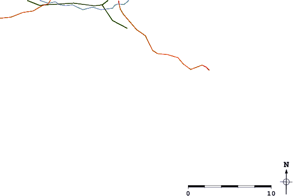 Roads and rivers around Chapmans Pool