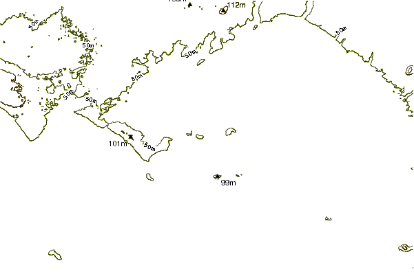 Shoreline around Chapmans Point