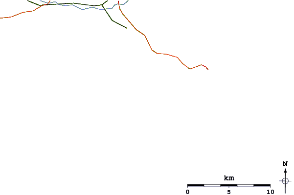 Roads and rivers around Chapmans Pool