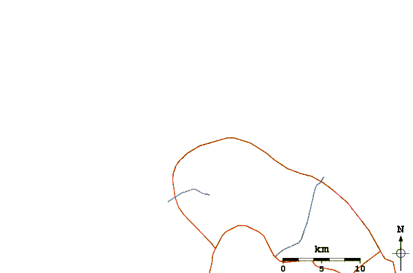 Roads and rivers around Charlot