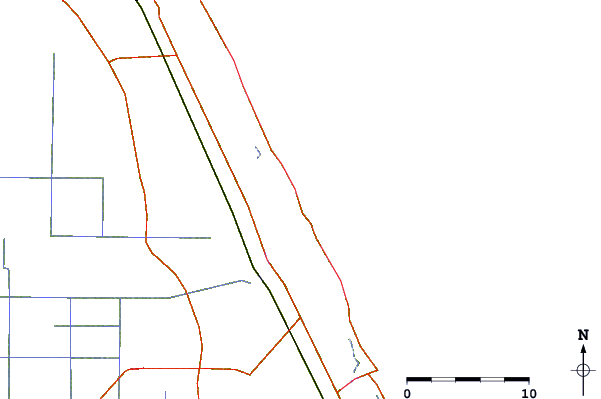 Roads and rivers around Chernobyl