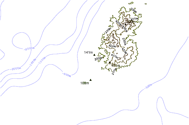 Shoreline around Cherry Hill