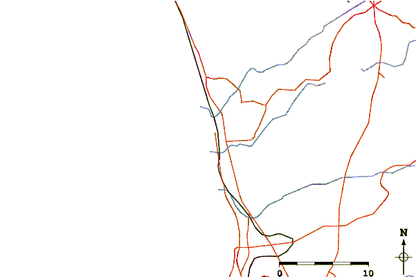 Roads and rivers around Cherry Hill