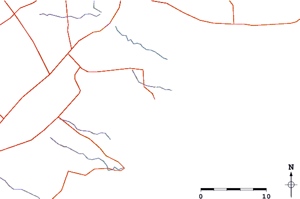 Roads and rivers around Cheynes Point
