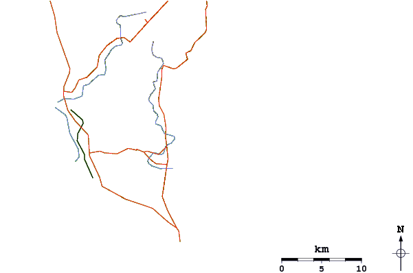 Roads and rivers around Chialoshui