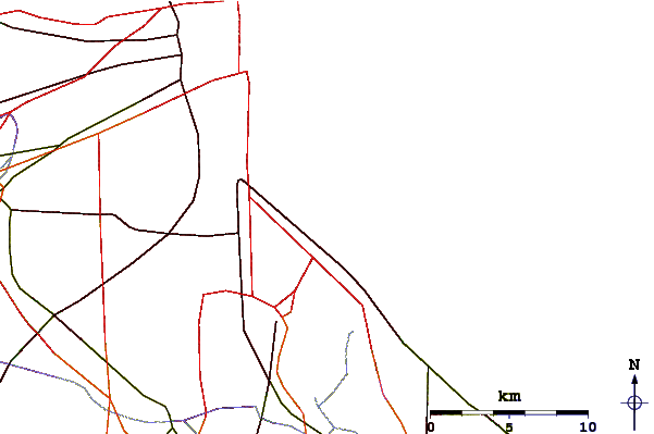 Roads and rivers around Chicago Breaks
