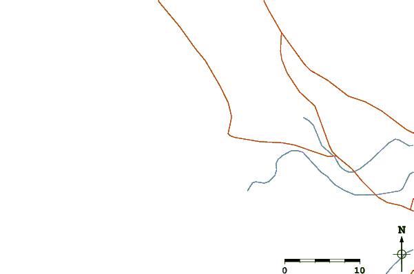 Roads and rivers around Chicama - El Point