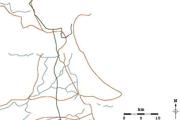 Roads and rivers around China Beach