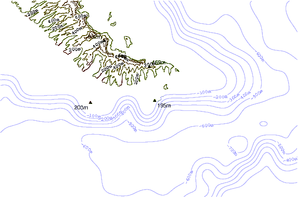 Shoreline around China Walls