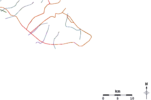 Roads and rivers around China Walls