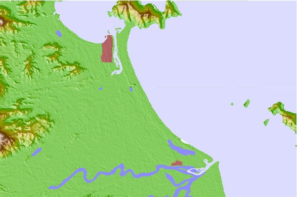 Surf breaks located close to China Beach