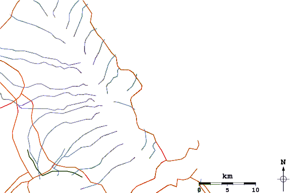 Roads and rivers around Chinamans Hat/Mokolii
